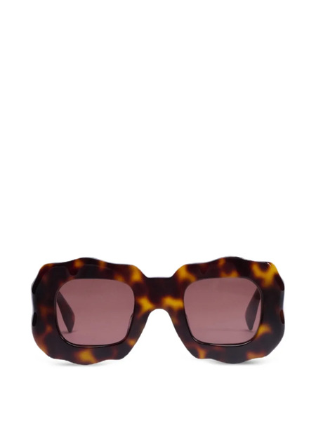  Viktor & Rolf Logo-detail Sunglasses - Brown 