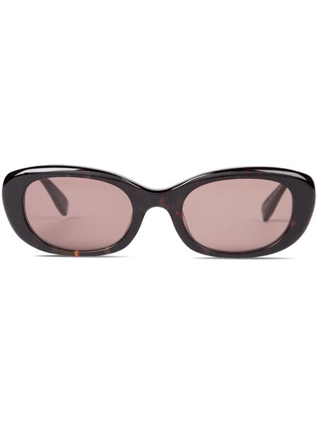  Viktor & Rolf Oval-frame Sunglasses - Brown 