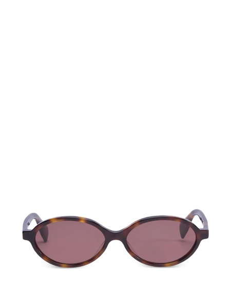  Viktor & Rolf Oval-frame Sunglasses - Brown 