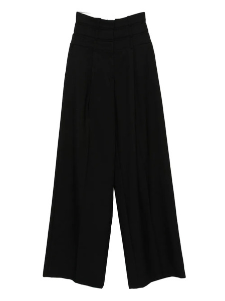  Viktor & Rolf Pleated High-waisted Trousers - Black 