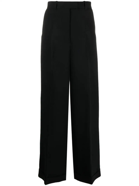  Viktor & Rolf Pressed-crease Concealed-fastening Tailored Trousers - Black 