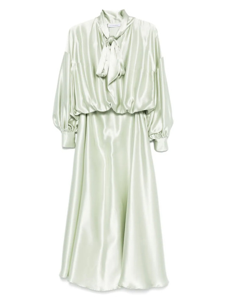  Viktor & Rolf Pussy-bow Maxi Dress - Green 