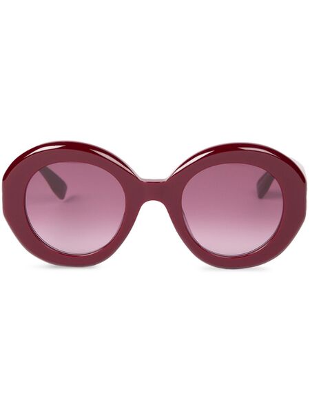  Viktor & Rolf Round-frame Sunglasses - Red 
