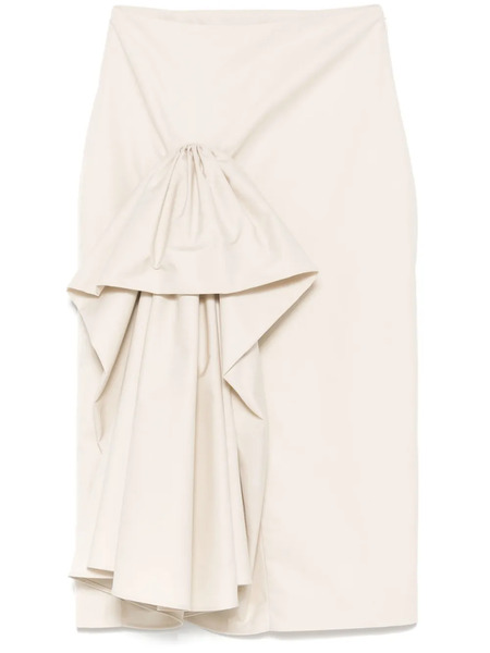  Viktor & Rolf Ruffle-detail Midi Skirt - Grey 