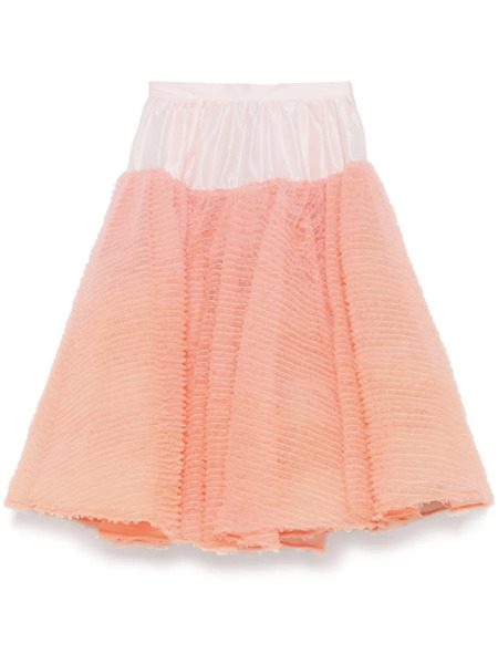  Viktor & Rolf Ruffled Midi Skirt - Pink 