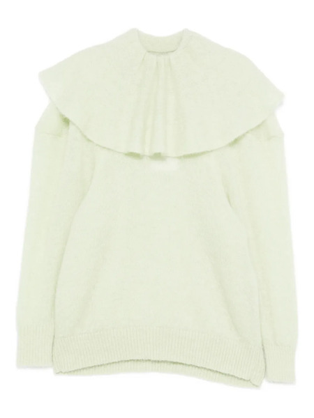  Viktor & Rolf Volant Ruffled-neck Sweater - Green 