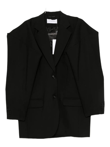  Viktor & Rolf Wool Double-breasted Blazer - Black 