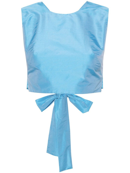  Viktor & Rolf Wraparound Cropped Top - Blue 