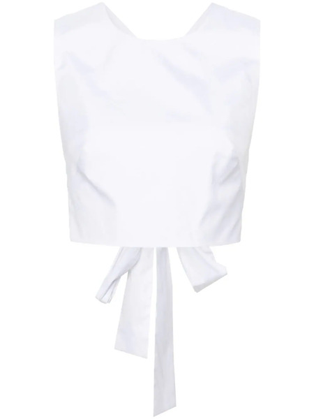  Viktor & Rolf Wraparound Cropped Top - White 