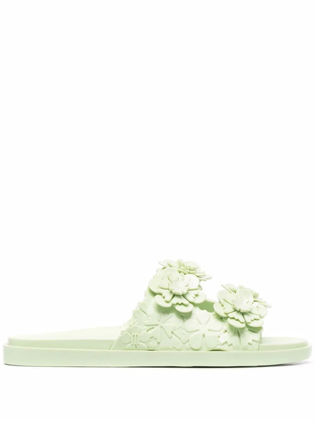  Viktor & Rolf X Melissa Blossom Wide Slip-on Sandals - Green 