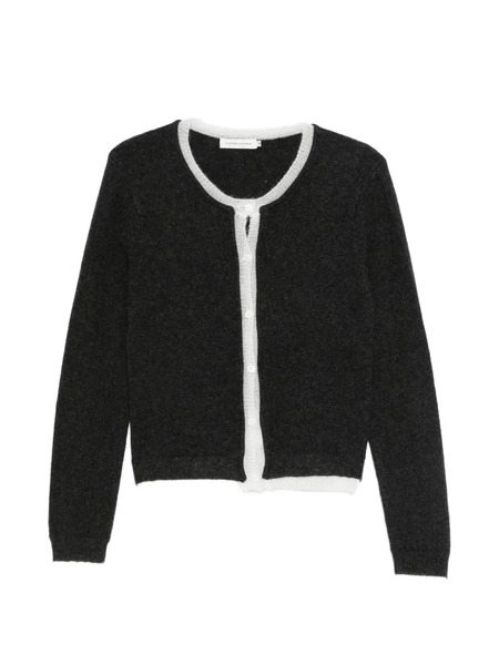  Viktoria Chan Larissa Trimmed Cardigan - Grey 