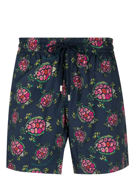  Vilebrequin Graphic-print Swim Shorts - Blue 