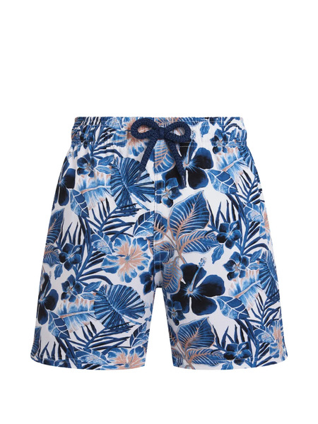  Vilebrequin Kids Elasticated Floral Swim Shorts - White 