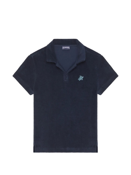  Vilebrequin Kids Embroidered Terry T-shirt - Blue 