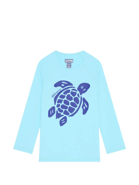  Vilebrequin Kids Long-sleeve Turtle T-shirt - Blue 