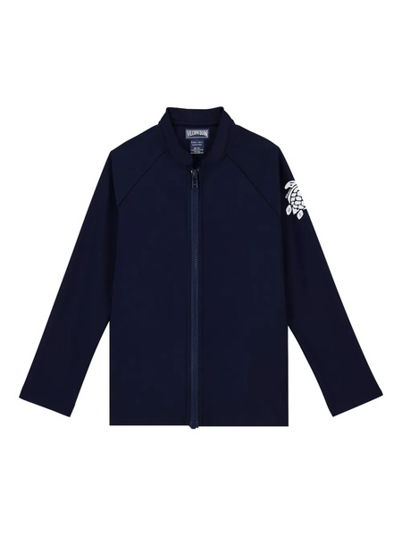  Vilebrequin Kids Turtle-graphic Zip-front Jacket - Blue 