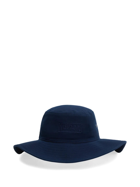  Vilebrequin Kids Wide-brimmed Drawstring Bucket Hat - Blue 