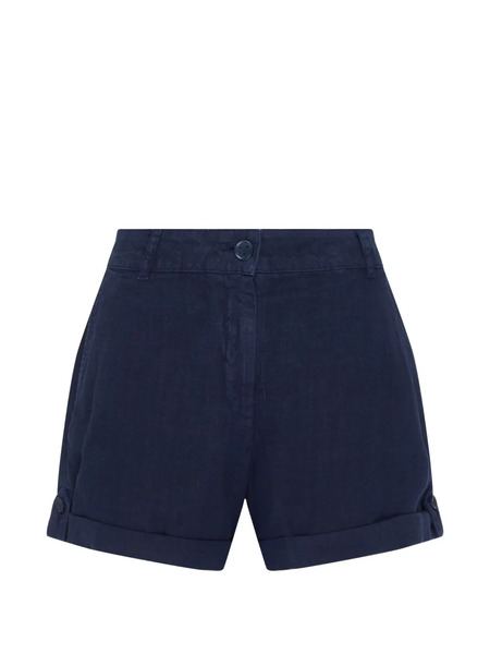  Vilebrequin Linen Bermuda Shorts - Blue 