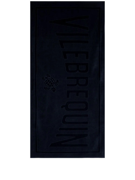  Vilebrequin Logo-jacquard Bath Towel - Blue 