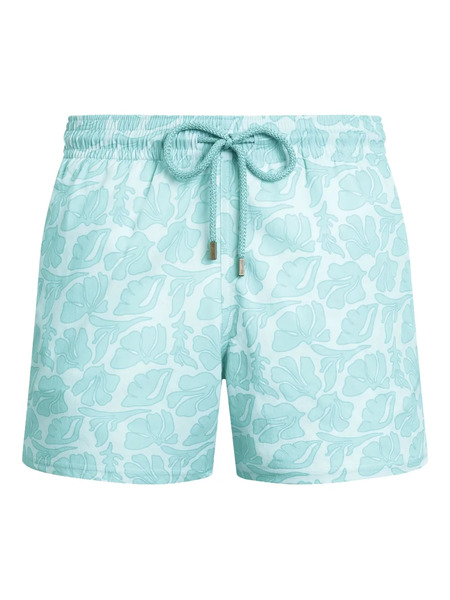  Vilebrequin Seashells-pattern Swim Shorts - Blue 