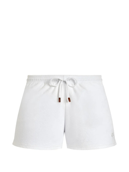  Vilebrequin Terry Embroidered Shorts - White 