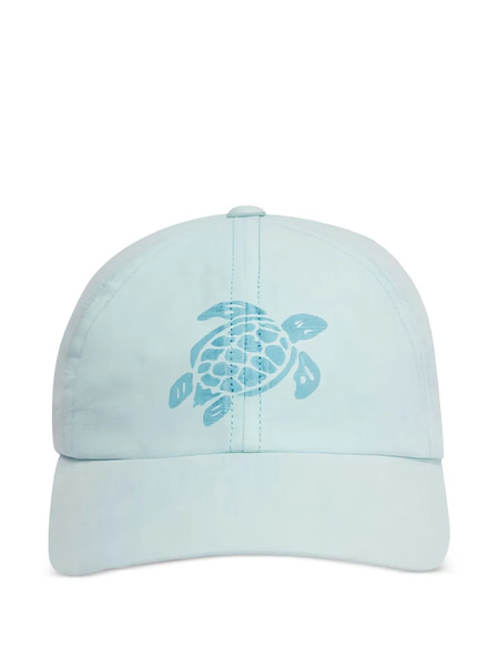  Vilebrequin Turtle Print Eyelet Cap - Blue 