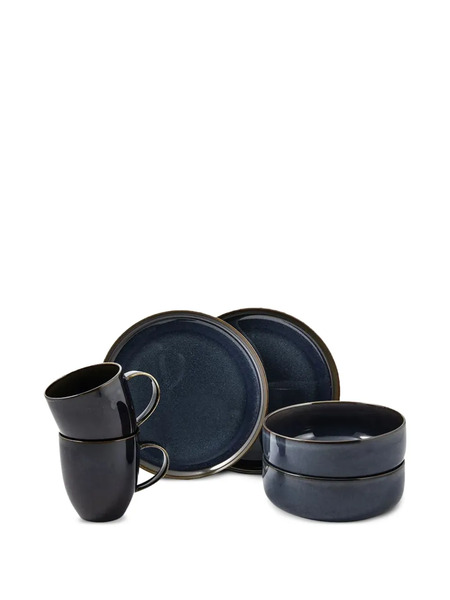  Villeroy & Boch Stone Breakfast Set (6 Pieces) - Blue 