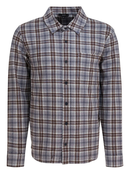  Vince Check-pocket Shirt - Grey 