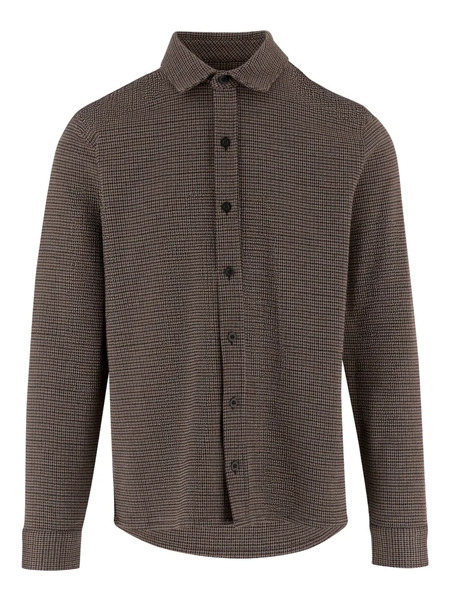  Vince Check-print Shirt - Brown 