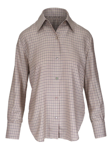  Vince Checked Shirt - Neutrals 