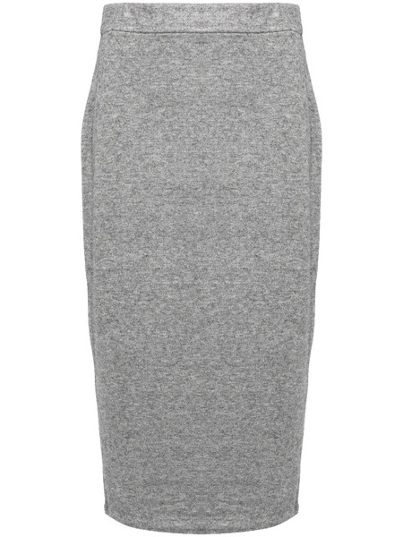 Vince Cozy Knitted Midi Skirt - Grey 