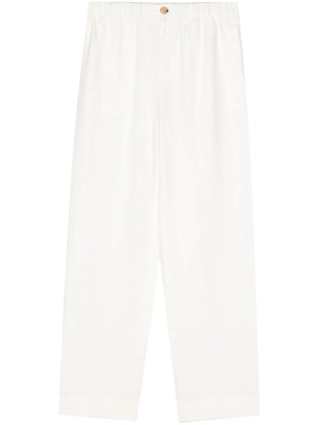  Vince Elasticated-waist Wide-leg Trousers - White 