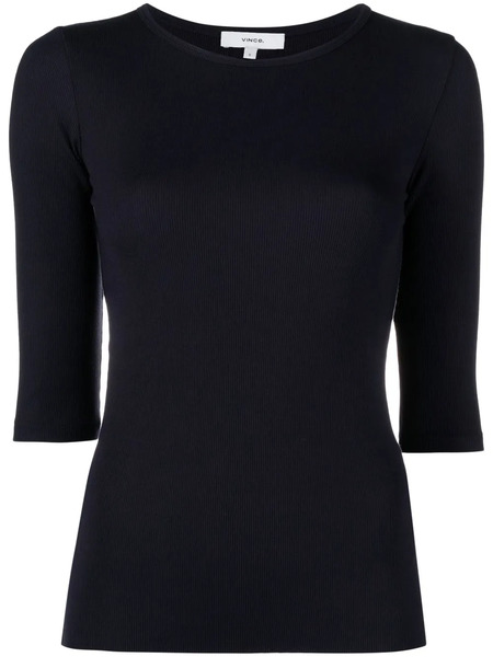  Vince Fine-ribbed Top - Blue 