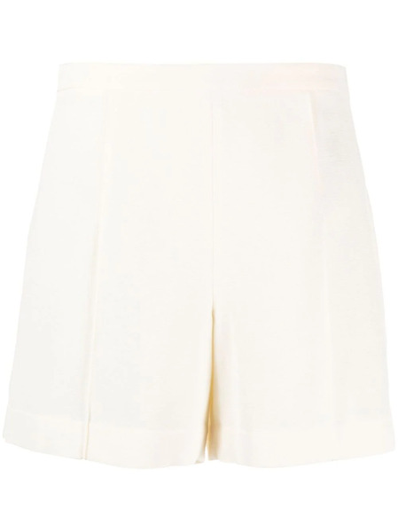  Vince High-waisted Pressed-crease Shorts - Neutrals 