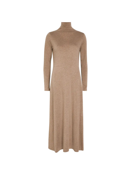  Vince Long-sleeve Halterneck Dress - Neutrals 