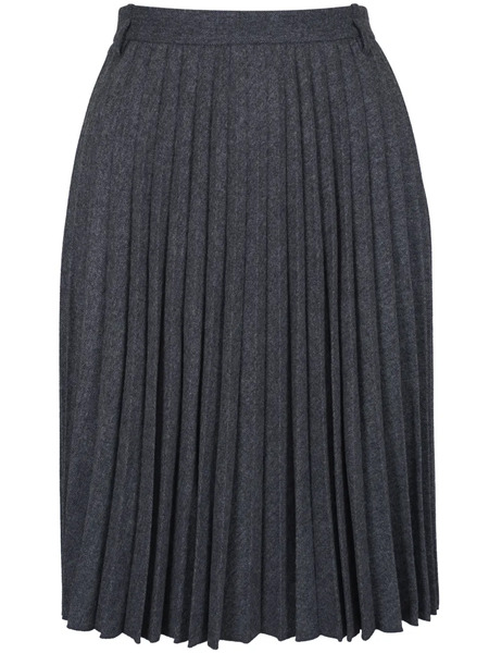  Vince Pleated Midi Skirt - Grey 