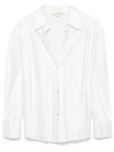  Vince Satin Shirt - White 