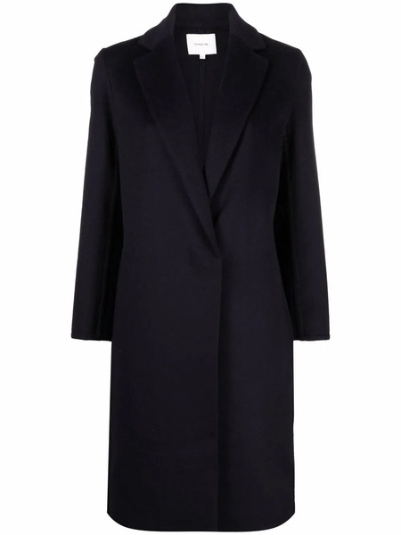  Vince Single-breasted Fitted Coat - Blue 