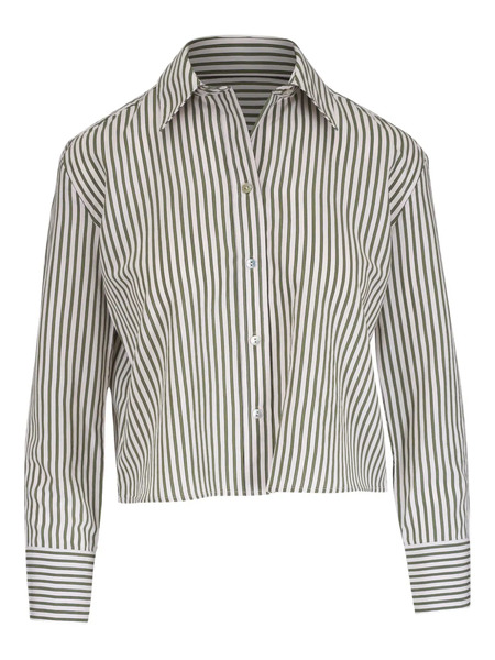  Vince Striped Shirt - White 