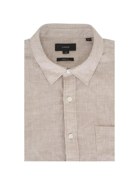  Vince Teak Plaid Shirt - Neutrals 