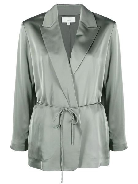  Vince V-neck Double-breasted Blazer - Green 