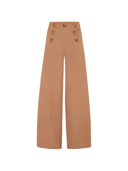  Violante Nessi Tano Button Embellished Trousers - Brown 