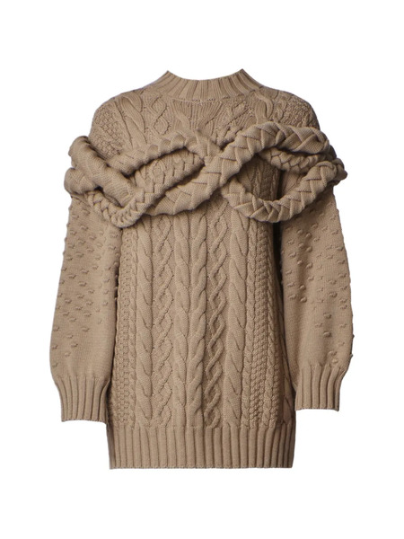  Violante Nessi Tornatore Cable-knit Sweater - Neutrals 