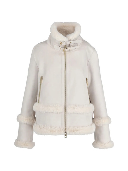  Violanti Sheepskin Buckle Jacket - Neutrals 