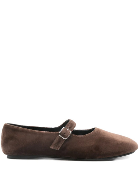  Virreina Strap Ballet Flats - Brown 