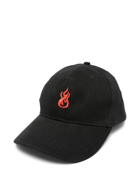  Vision Of Super Flame-embroidered Baseball Cap - Black 