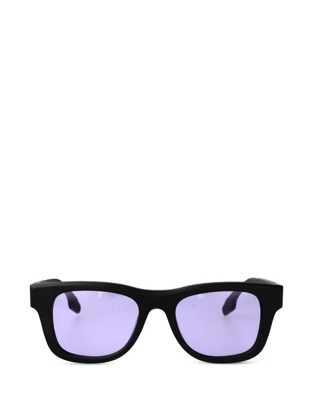  Vision Of Super Way Flame Rectangle Sunglasses - Black 