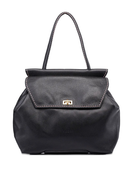  Visona` Cleo Turn-lock Shoulder Bag - Black 