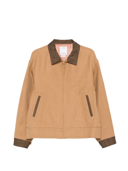  Visvim Contrast-collar Zip Jacket - Neutrals 