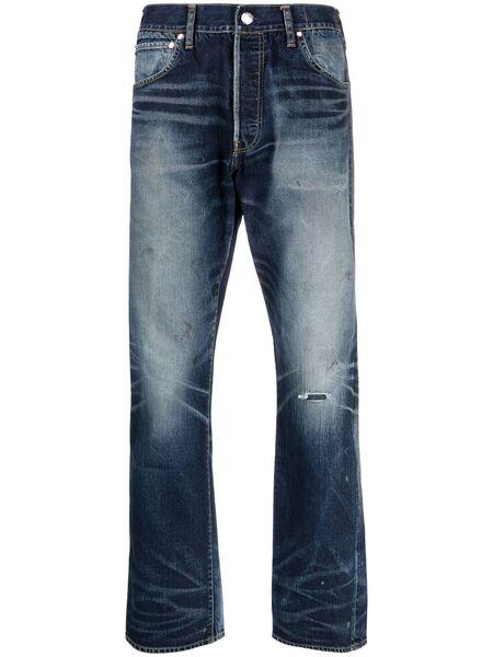  Visvim Distressed Straight-leg Jeans - Blue 